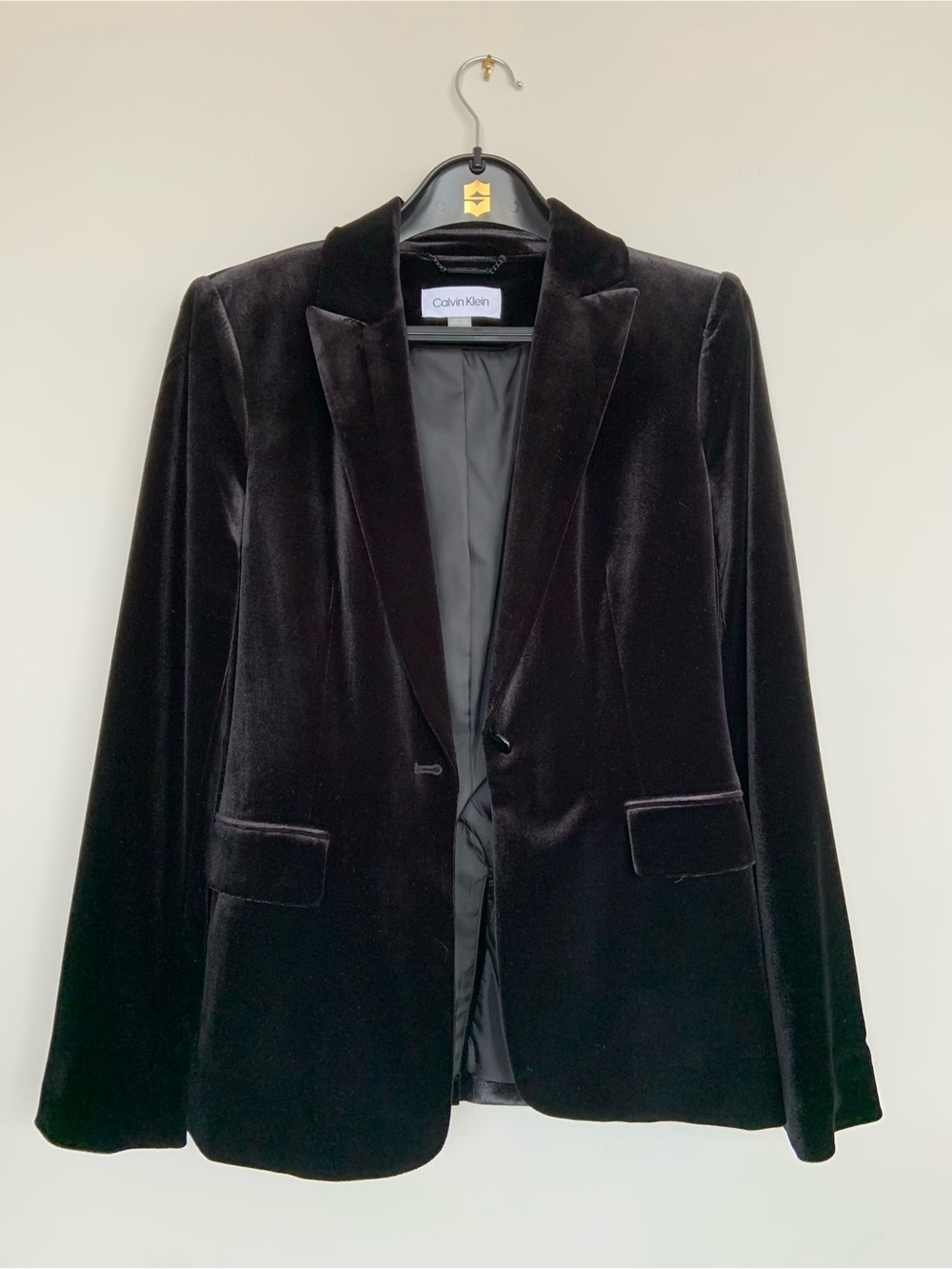 Calvin Klein Black Velvet evening jacket